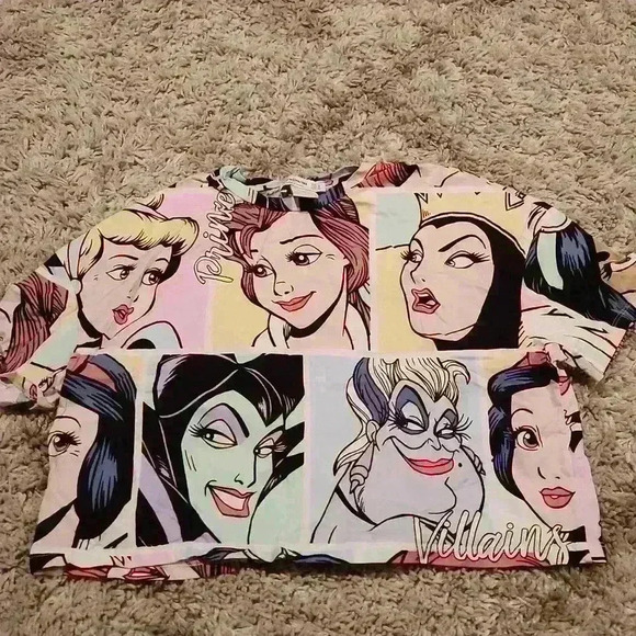 stradivarius Tops - Stradivarius Disney Princess Villains Top